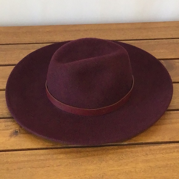 Loft Burgundy Style Fedora - Picture 5 of 8